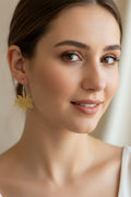Handmade Leaf Dangle Earrings