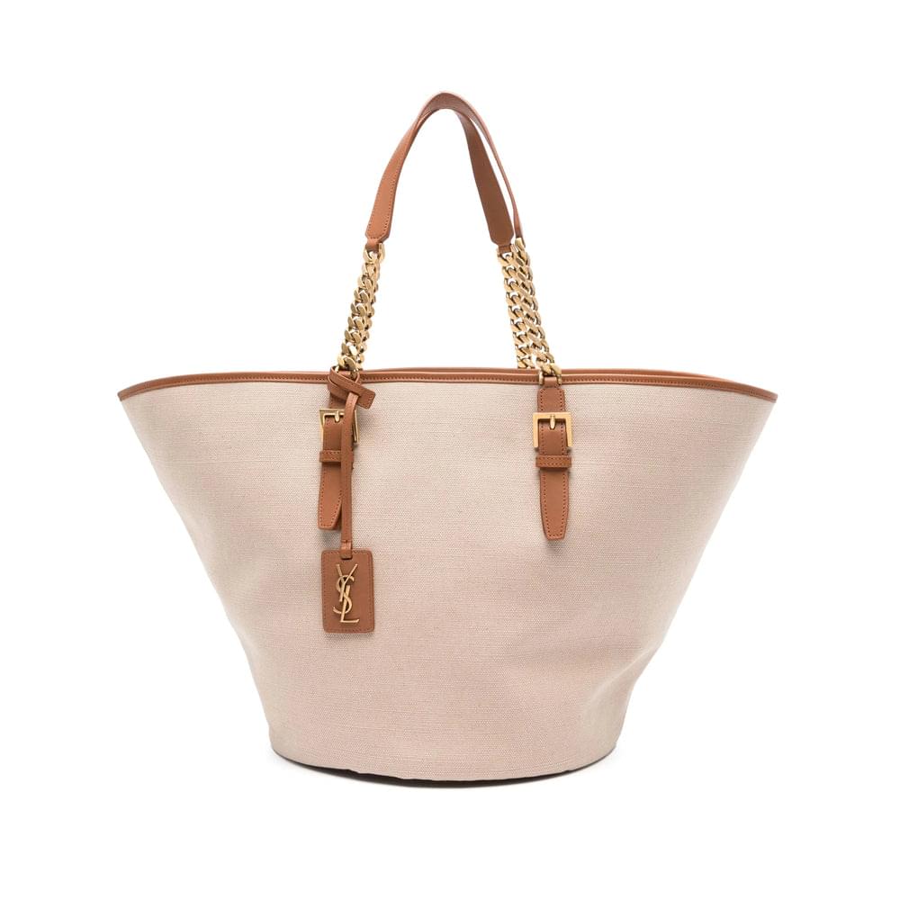 Saint Laurent Neutrals Tote Bags Women