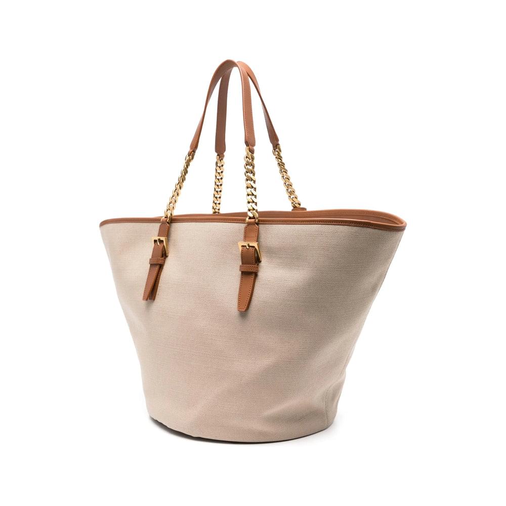 Saint Laurent Neutrals Tote Bags Women