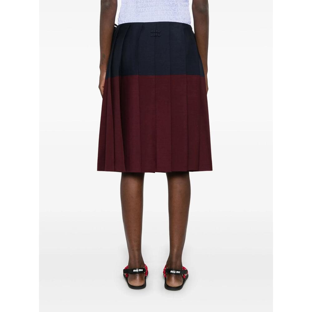 Miu Miu Purple Skirts - Pleated Skirts Women