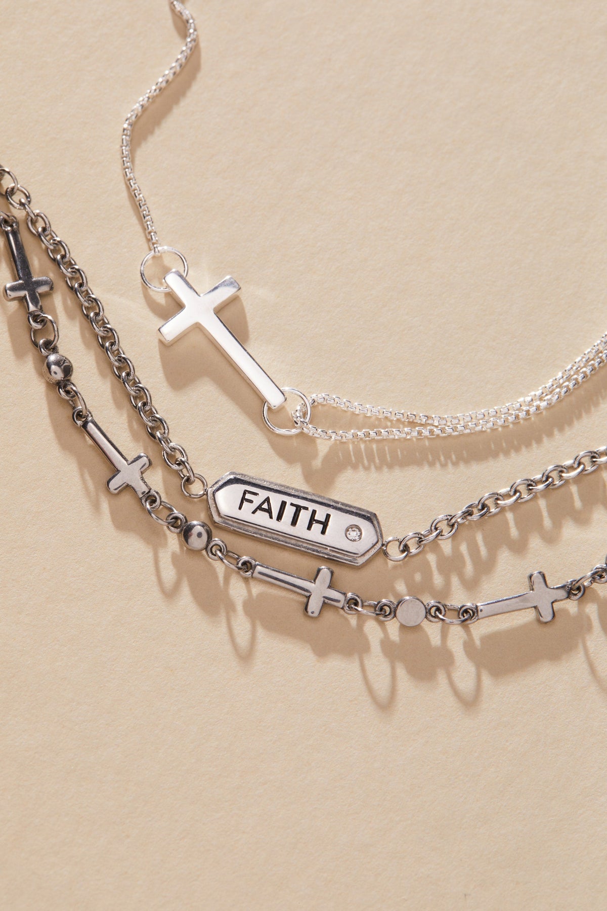 Pull Chain Cross Bracelet