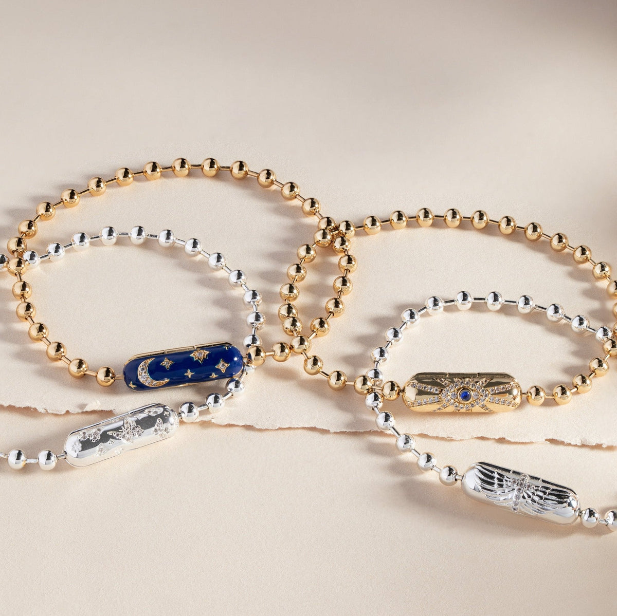Evil Eye Barrel Closure Bracelet