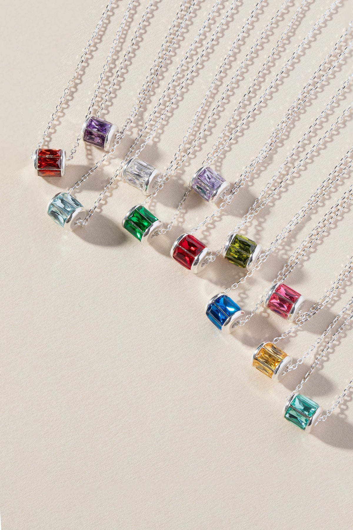 January Birthstone Precious Pendant Necklace