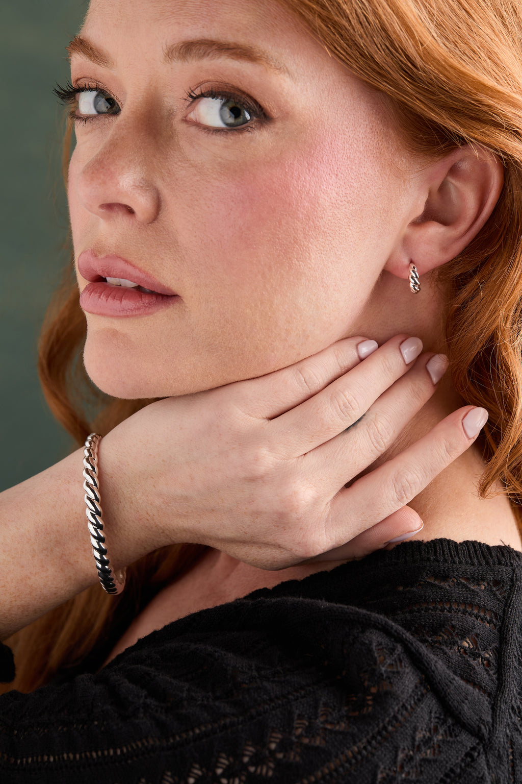 Puffy Rope Texture Cuff Bracelet