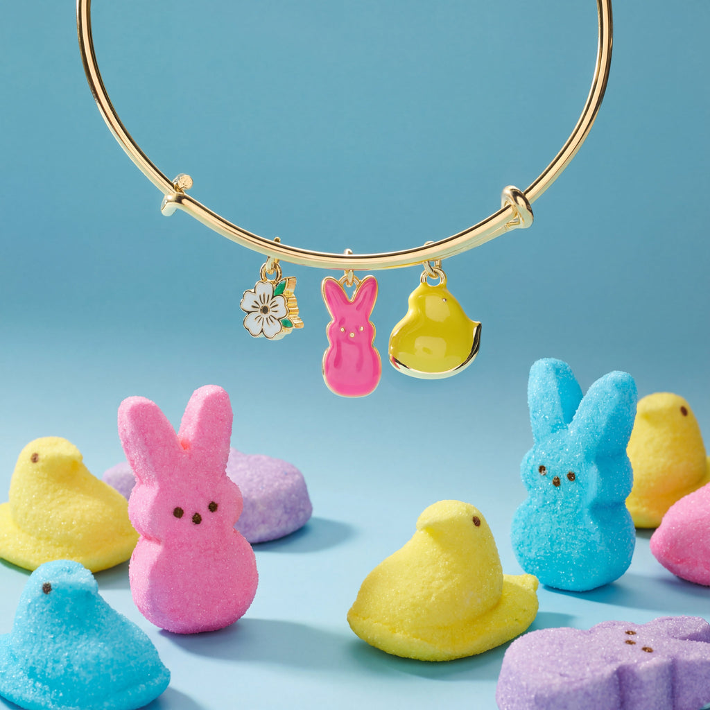 PEEPS® Chick and Bunny Multi Charm Bangle