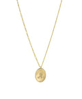 Oval Monogram Necklace Sterling Silver