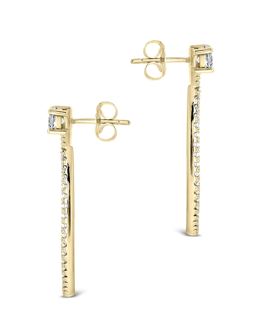 Cindy CZ Circle Stud Earrings