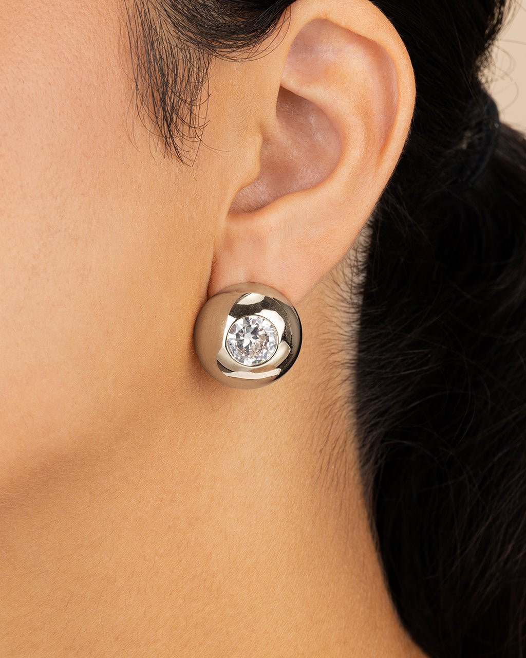 Zora CZ Dome Studs