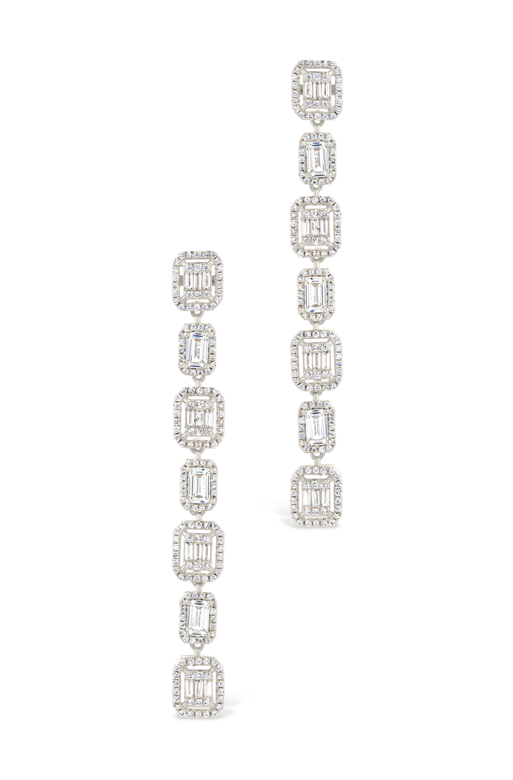 Nancy CZ Drop Stud Earrings
