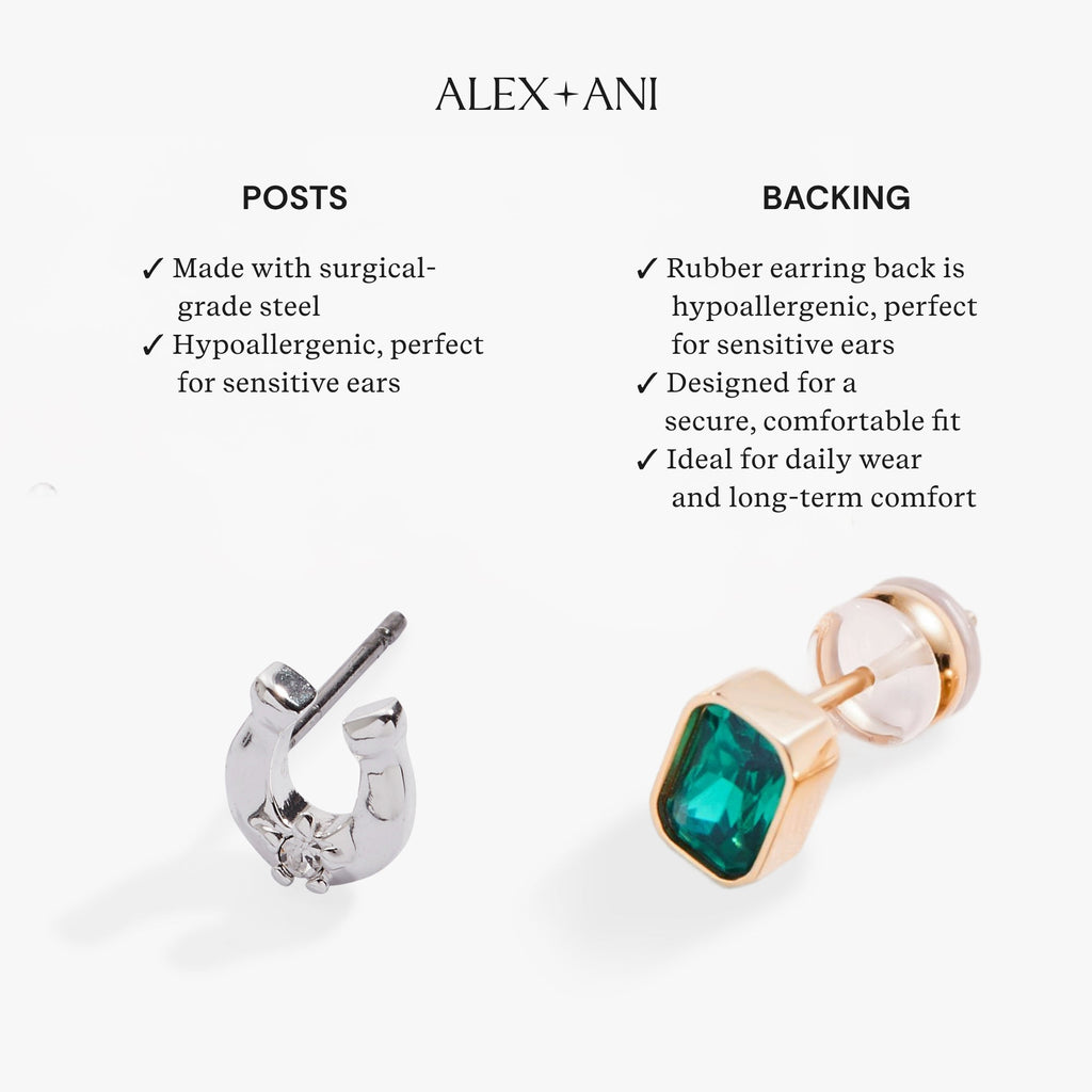 Frozen Mariner Chain Hoop Earrings