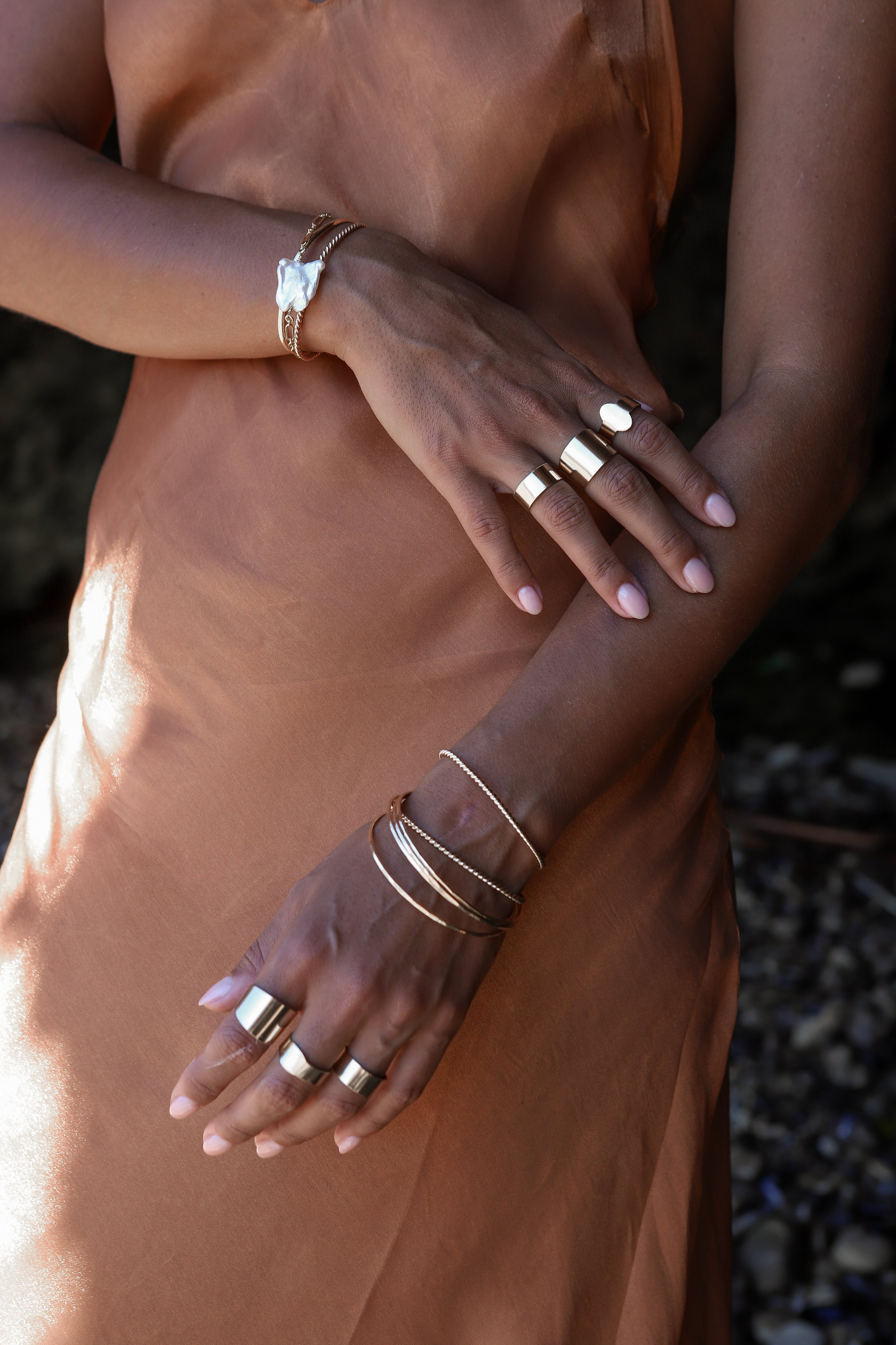 Hammered Bangle