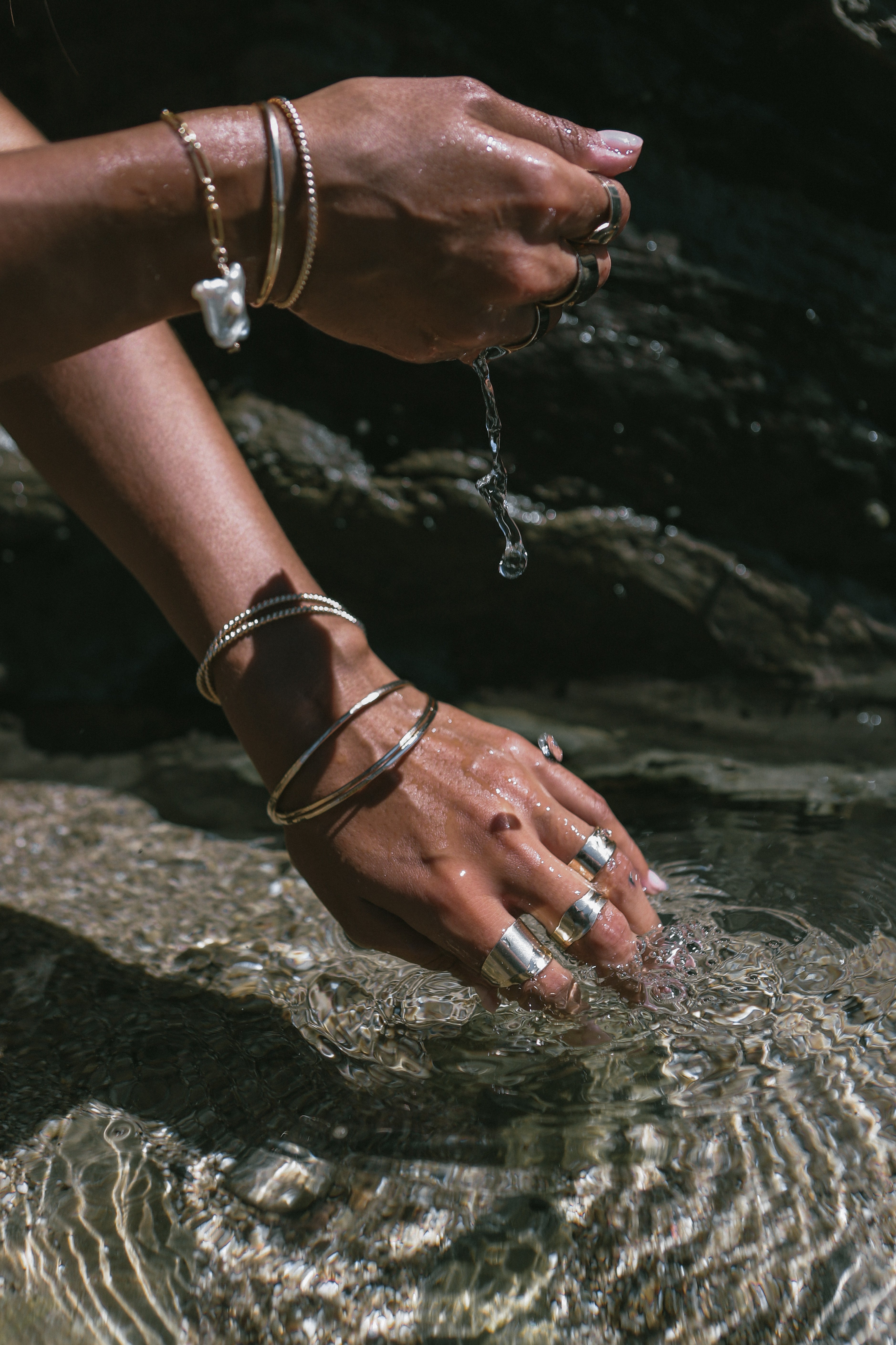 Hammered Bangle