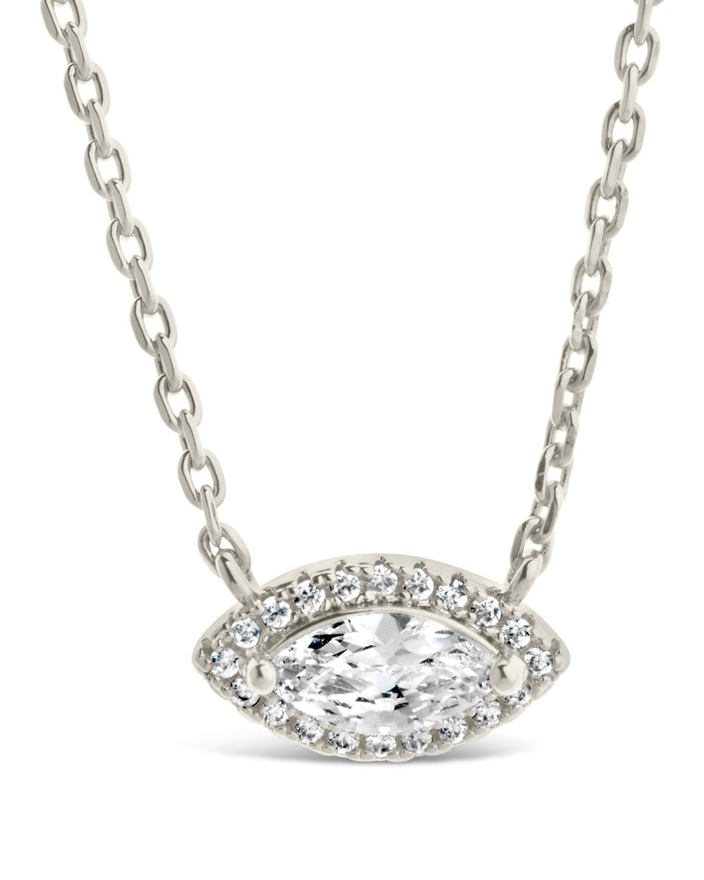 Jamie CZ Evil Eye Pendant Necklace
