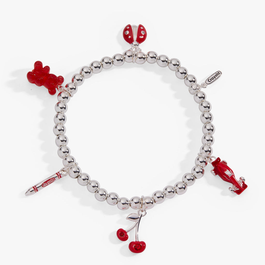 Crayola Fan Favorites Scarlet Charm Stretch Bracelet