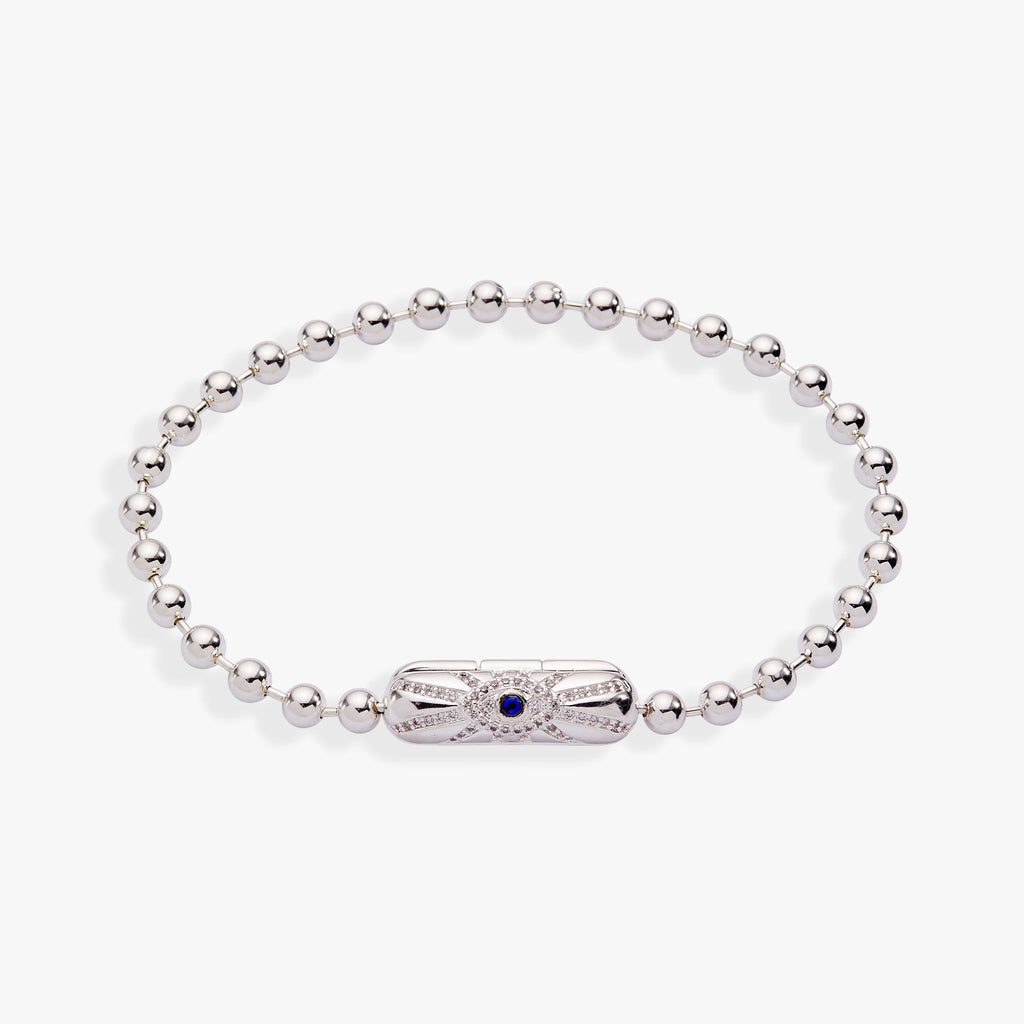 Evil Eye Barrel Closure Bracelet
