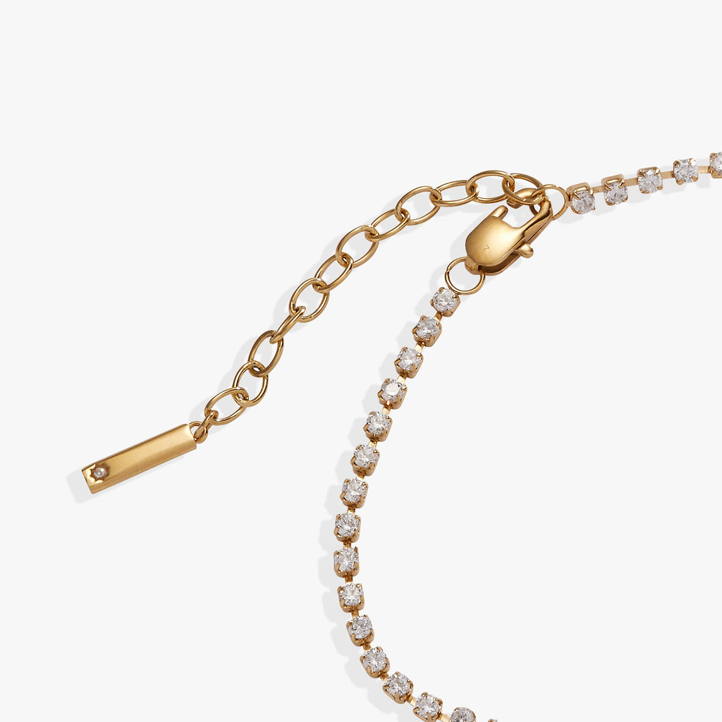 'Mama' Crystal Tennis Bracelet