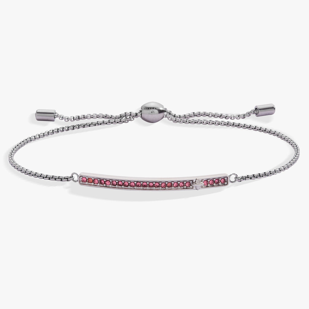 October Everyday Birthstone Pave Bolo Bracelet
