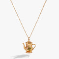 Tea Party Kettle Locket Pendant Necklace